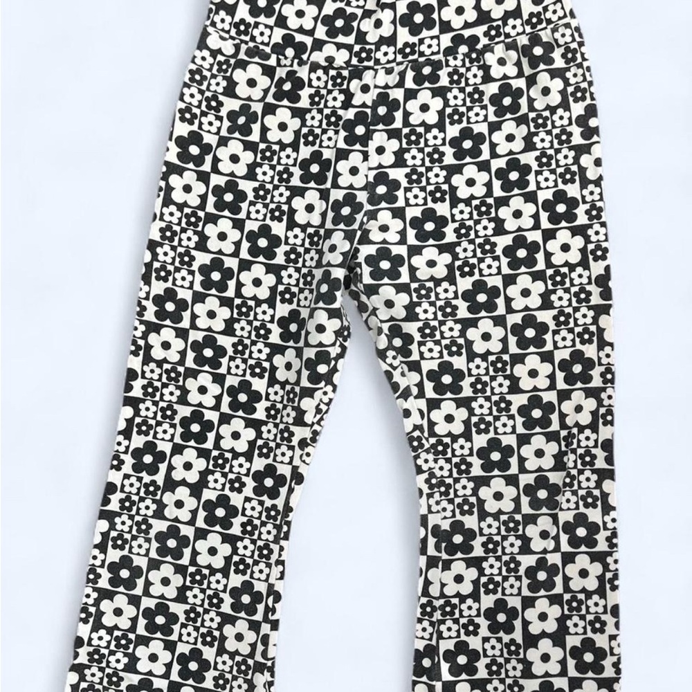 Wild Fable Black and White Floral Pants